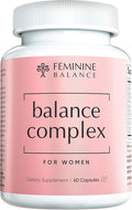 Balance Complex 17-in-1 Vaginal Health 100 Billion Probiotics for Women pH Balance with Cranberry &amp D-Mannose | Promote Urinary Tract Health for Vaginal Odor &amp Vaginal Flora 60 Capsules