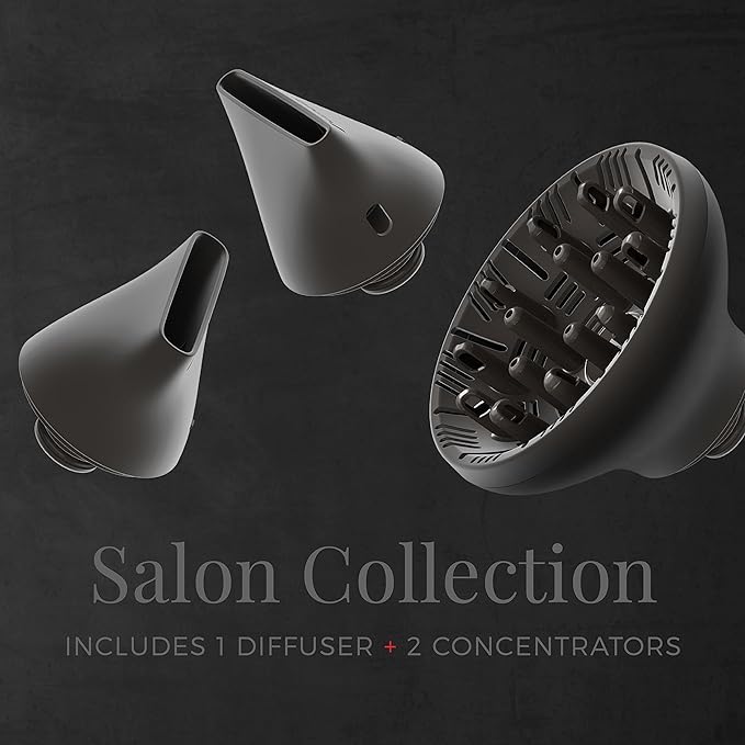 Remington Salon Collection Air3D Hair Dryer with Low Noise Motor 1760 Watt Ceramic Blow Dryer D7777 White