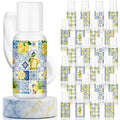 Demissle 24 Pcs Amalfi Coast Party Decorations Travel Size Mini Sunscreen Bulk Spf 30+ Summer Capri Lemon Small Sunscreen for Wedding Bridal Shower Mediterranean Party Decor 1 Fl. oz