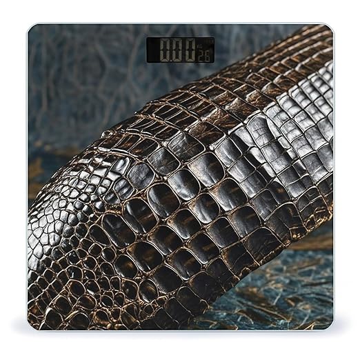 Alligator Skin Scale for Body Weight Smart Scales Digital Bathroom Scale High Precision Weighing Scales with Large Display Weighing Machine for People