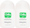Chilly:Formula Fresca (Fresh Formula) Gel Intimate Cleanser 6.76 Fluid Ounce (200ml) Package (Pack of 2) [ Italian Import ]