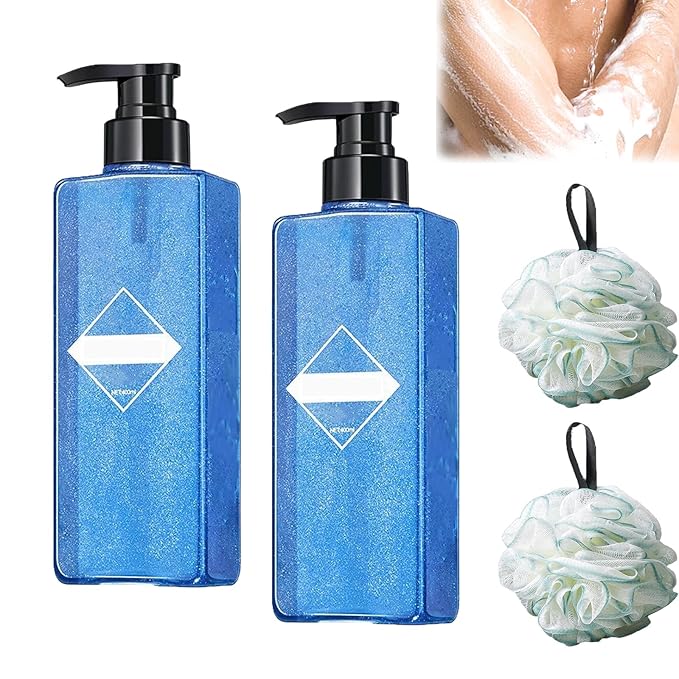 Body Wash Shower Gel with Long Lasting Scent Deep Cleansing Pore Care &amp Refreshing Skin Comfort (2 400g)