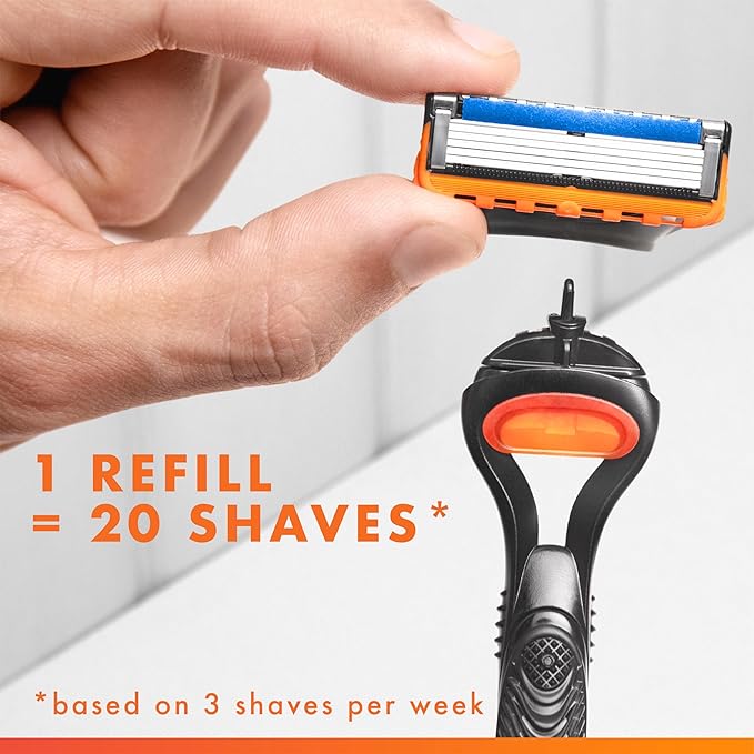 Gillette Fusion5 and ProGlide Men's Razor Blade Refills 5-Blade Cartridges Variety Pack 12 Count