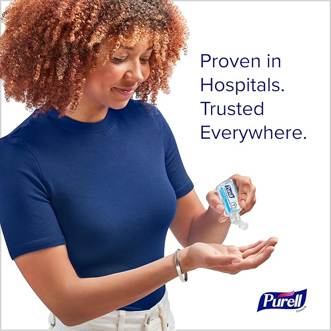 Purell Advanced Hand Sanitizer Refreshing Gel Clean Scent 1 fl oz Travel Size flip-Cap Bottle (Pack of 72) - 3901-72-CMR
