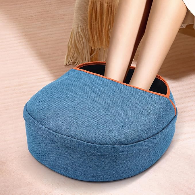 Automatic hot Compress Foot Massager Adjustable Strength - Azure Blue