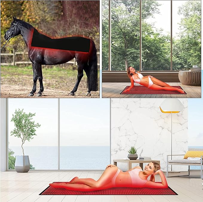 BB1260 Red Light Therapy Mat- 1260pcs LEDs Near-Infrared Light Therapy for Full Body 660nm Red Light and 850nm