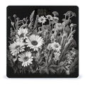Black and White Flowers Smart Scale for Body Weight Accurate Bathroom Scale with LED Display Digital Weight Scales Weighing Machine High Precision Scales for Bath Home