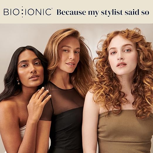 Bio Ionic 10X Styling Iron 1 Hair Straightener with Moisturizing Heat Technology Flat Iron for 10-Minute Styling Hair Straightener and Curler