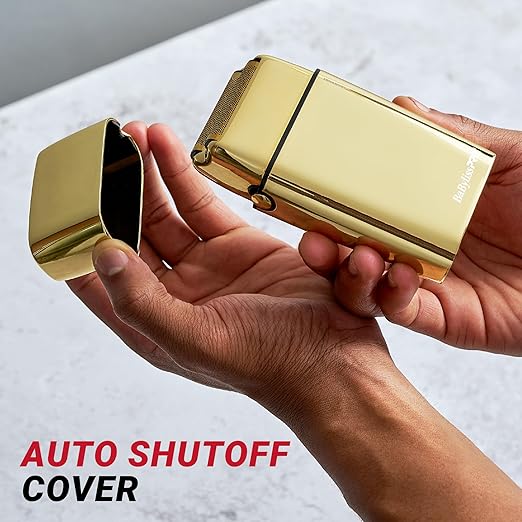 Bundle of BaBylissPRO Baberology Double Foil Shaver FXFS2G GOLDFX Professional Electric Shaver + BaBylissPRO Barberology Professional FXRF2G GOLDFX Replacement Double Foil Shaver Head with 2 Cutters