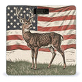 Deer American Flag Weight Scale Large Bathroom Scales Digital Weight with Bright LED Display Non Slip Automatic Weighing Scale Fashion Weighing Machine for Body