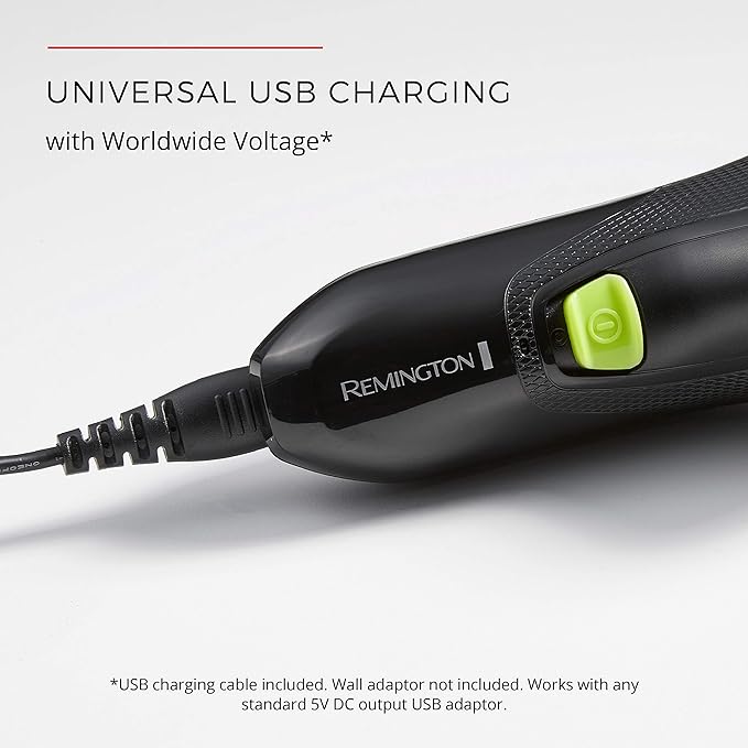 Remington Ultrastyle Rechargeable Rotary Shaver Pr1320 Black/Neon Green