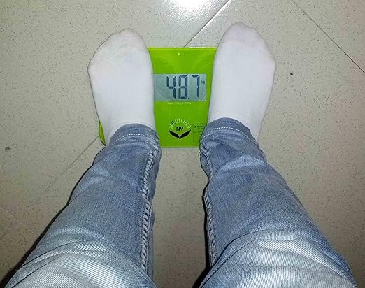 NewlineNY Step-on Super Mini Smallest Travel Bathroom Scale with Protection Sleeve: SBB0638SM-GN Green + Case Cover