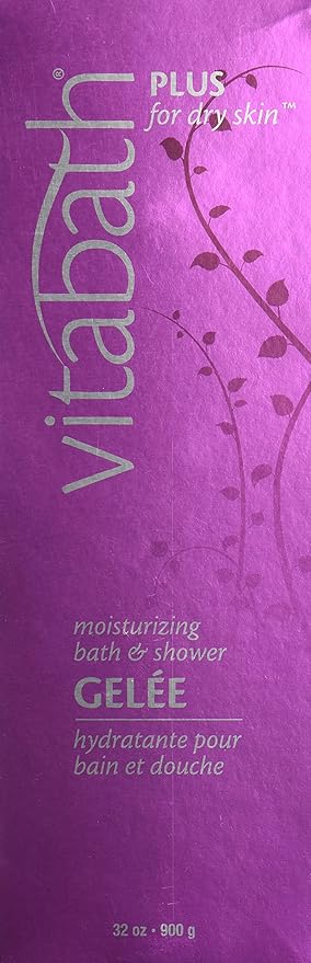 Vitabath Moisturizing Bath &amp Shower Gelee Plus For Dry Skin 32-Ounces