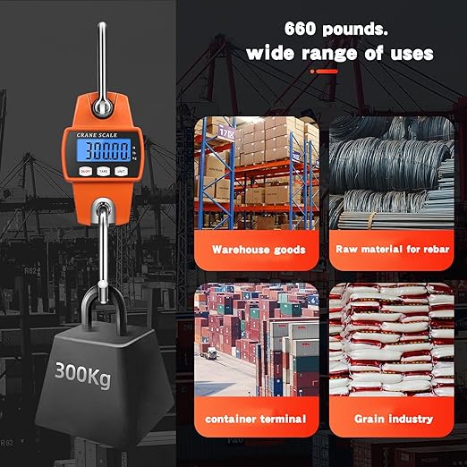 Generic Maximum load capacity of 660 lb patient weight scale for hoyer lifts for home use (Orange)