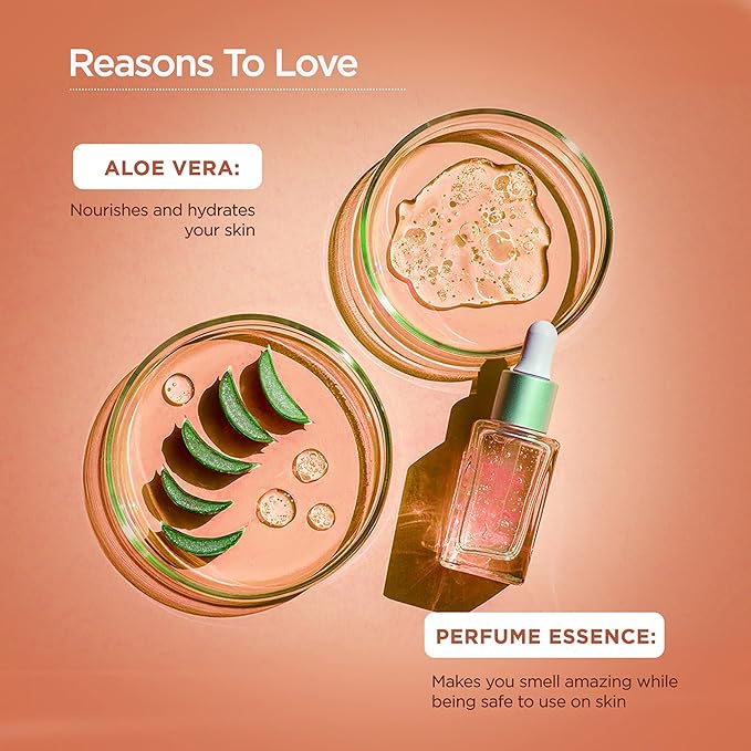 BellaVita Luxury Glam Perfume &amp Body Wash Combo for Women | Eau De Parfum with Jasmine White Honey Rose &amp Cedar (100ml) + Fruity Floral Shower Gel with Aloe Vera (500ml) | Gentle &amp Refre