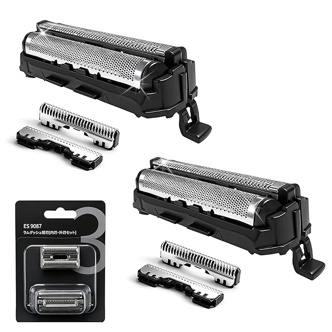 ES9013 Replacement Blades and Foil Compatible with Panasonic ARC3 Electric Razor for MenOuter Foil and Inner Blade Set WES9013PC 3-Blade shavers ES-LL41-K ES81035 (2-Pack)