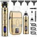 Professional Hair Trimmer Hair Clippers for Men Nose Hair Trimmer Men's Shaver SetCordless T-Blade Beard Trimmer Barber ClippersElectric Foil Shavers Razor for Men Haircutting Kit
