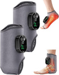 2in1 Ankle and Foot Massager with Heat and VibrationFoot Renew. Cordless Ankle Massager for Blood Circulation and Pain Relief Suitable for Neuropathy Gifts for Mom Dad Men Women（2Pcs）