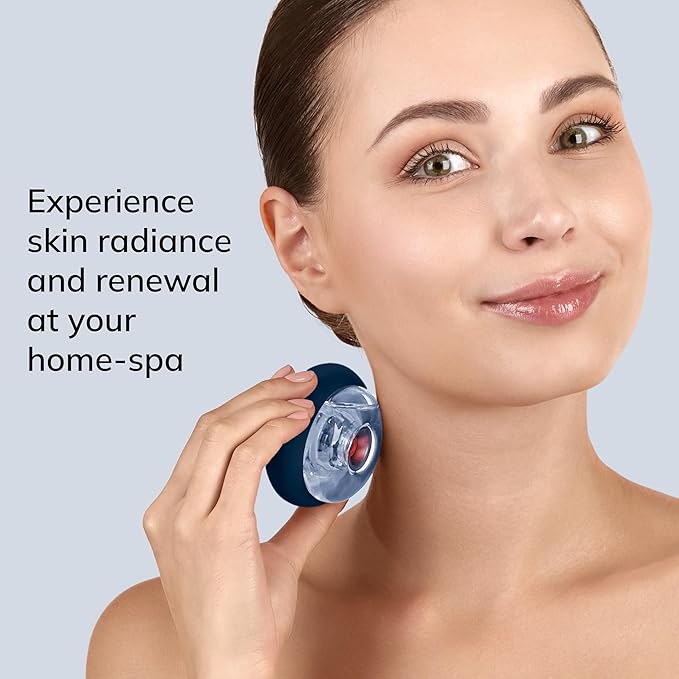 GESKE SmartAppGuided™ Sonic Cool &amp Warm Face &amp Body Massager | 9 in 1 | Electric Massager | Face &amp Body | Battery-Free Cooling &amp Warming | Firms Relaxes &amp De-Puffs Skin | with Sma