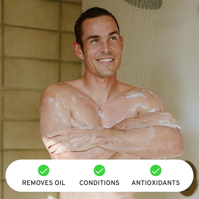 Hardworking Gentlemen - Natural Body Wash - Soothing Pinewood Scent - Organic Ingredients for Clean Moisturizing &amp Nourishing Body Shampoo