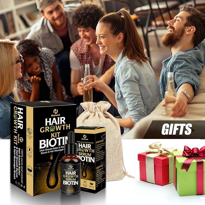 Hair Growth Kit Biotin Hair Growth Oil Serum Hair Scalp Massager Helps absorb Hair Growth Oil Serum