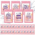 Frienda 24 Pcs Christian Gifts for Women Travel Size Hand Sanitizer Spray Bulk Mini Power Mist Religious Inspirational Gift for Baptism Christian Church Group Women's Day Easter Party Favor(Cute)