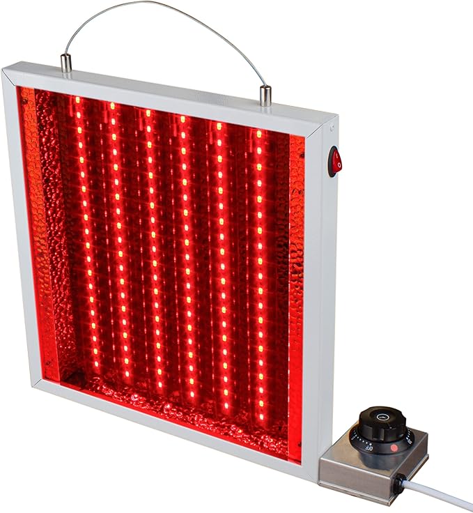 Red Light Therapy Device Red NIR 660/850nm w 1X1Ft 50W High-Power Clinical Grade LEDs Great for Improve Sleep/Pain Relief/Skin Healthy/Anti-Aging/Energy/Recover (1X1Ft/50W)