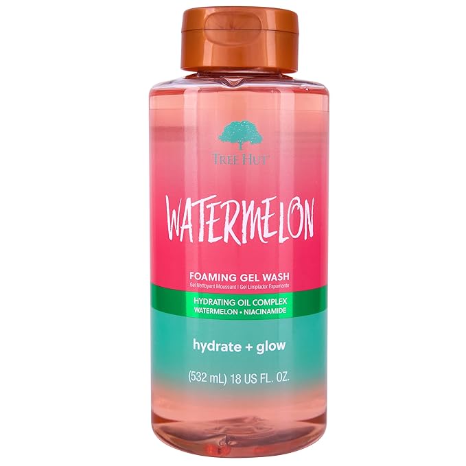 Tree Hut Moroccan Rose Nourishing &amp Moisturizing Foaming Gel Wash 18 oz. Hydrating &amp Watermelon Nourishing Moisturizing &amp Hydrating Foaming Gel Wash 18 oz.