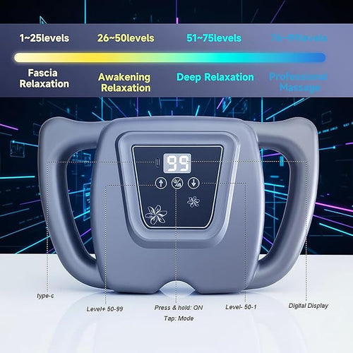 16 Head Deep Tissue Massage Gun Powerful Percussion Massager for Pain Relief Full Back &amp Body Coverage 9 Modes 99 Intensity Levels