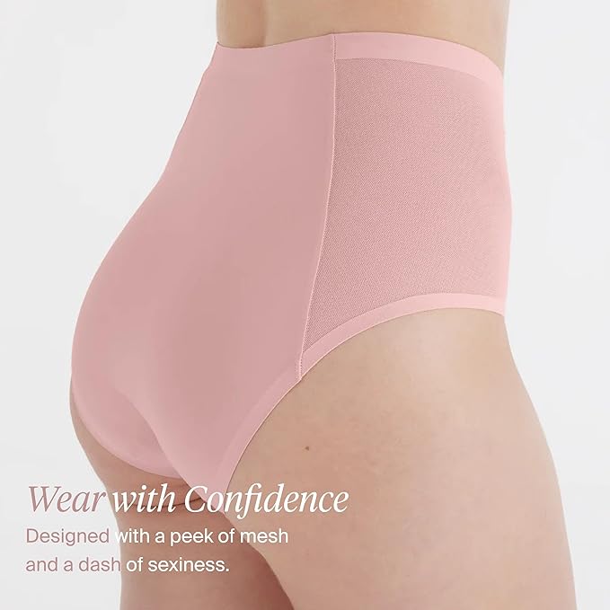 Light Leakproof No-Show Mesh High Rise