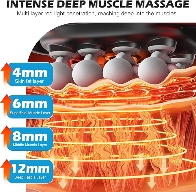 PakaLife 16-Drive 8-Head Massage Gun SetGift for HusbandProfessional Massage Gun Deep Tissue with Cupping Kit for Massage Therapy Back Massager for Pain Relief Deep Tissue (Black)