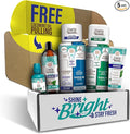 GuruNanda Shine Bright Stay Fresh – Dual Barrel Whitening &amp Breath Harmonizer Mouthwash &amp Neem Toothpaste for Long-Lasting Fresh Breath &amp Teeth Whitening