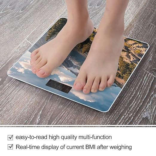 Pikes Peak Colorado Scale for Body Weight Smart Scales Digital Bathroom Scale High Precision Weighing Scales with Large Display Weighing Machine for People