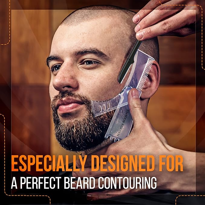 Beard Pencil Filler - BLACK - and Complete Beard Shaper Kit
