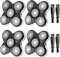 Remington XR7000 Replacement Blades Compatible with Remington Balder Pro Head Shaver 4PCS Head Shaver Replacement Blade 4 Cleaning Brush