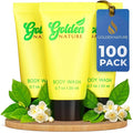 Travel Size Hotel Body Wash - Jasmine 0.7 fl oz 100 PK - Delight Your Guests with Soothing &amp Refreshing Body Wash - Bulk Small Size Toiletries for Airbnb Motels &amp Guest Rooms