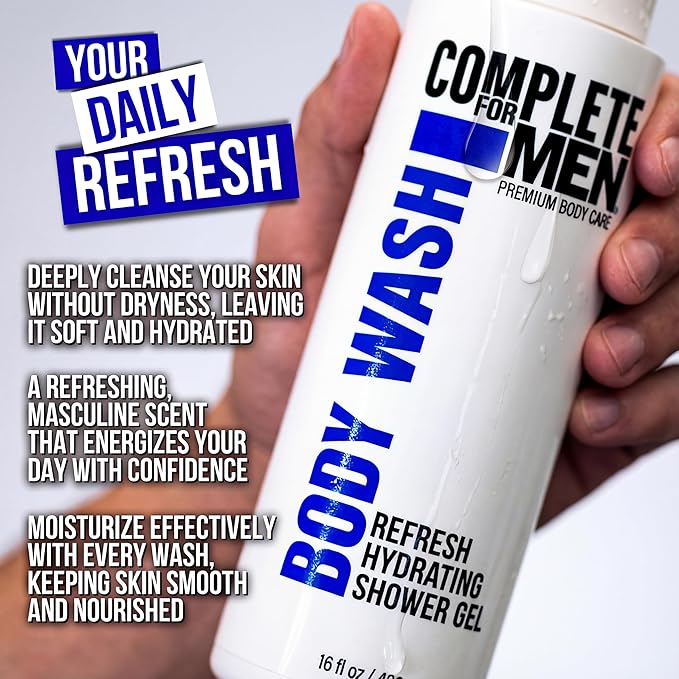 Men's Body Wash &amp Lotion Bundle: Cleanse Dirt and Odors Hydrate Skin for All-Day Moisturization Sulfate-Free Paraben-Free Skincare for Men Men's Shower Gel &amp Moisturizing Lotion