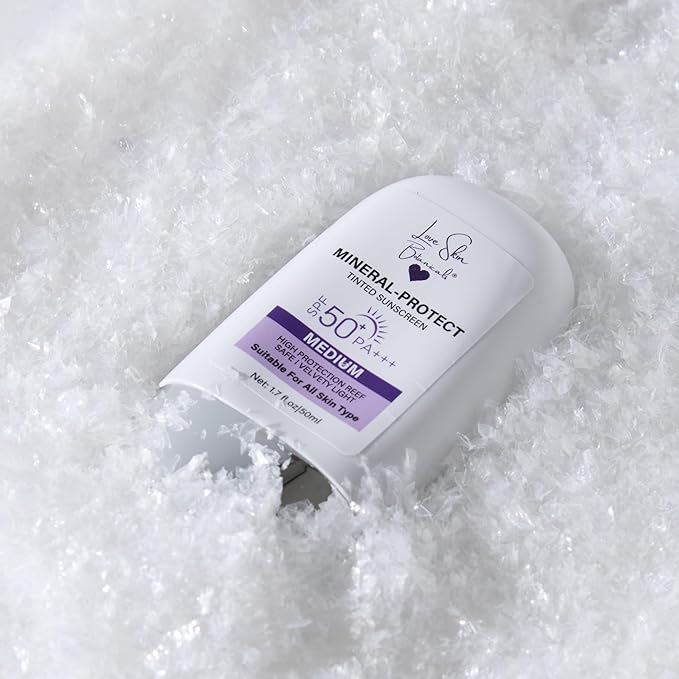 Mineral Protect Tinted Sunscreen SPF 50 PA+++ – Medium Tint | 100% Mineral Reef-Safe Chemical-Free Unscented Daily Face Sunscreen