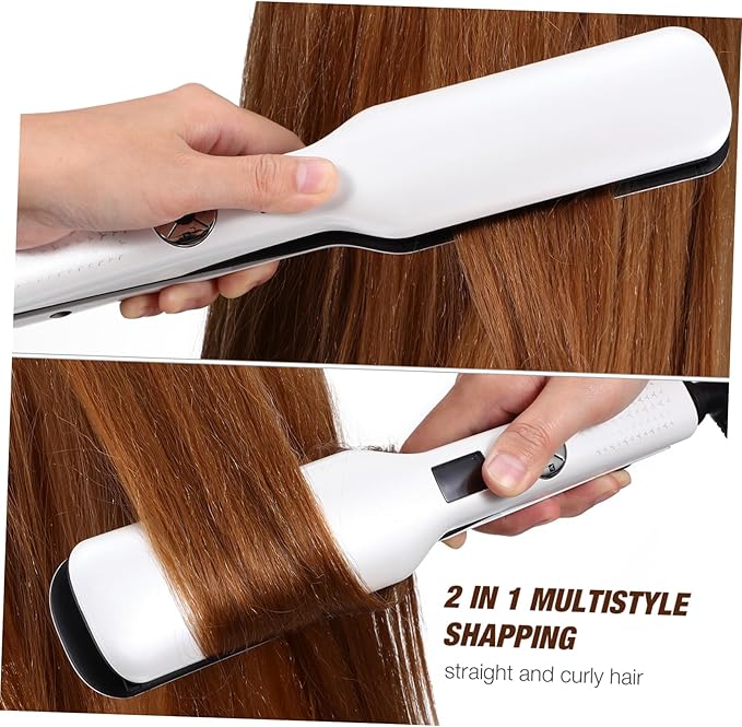 Hair Straightener and Curler Tool Flat Iron for All Hair Types Temperature Coated Plates Us Plug for Women and Girls