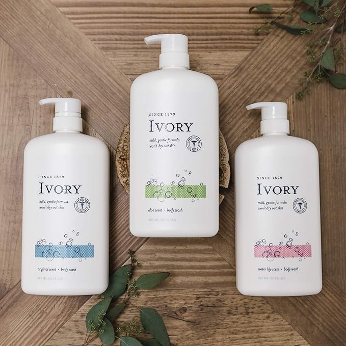 Ivory Body Wash Original Scent 30 oz Pack of 4