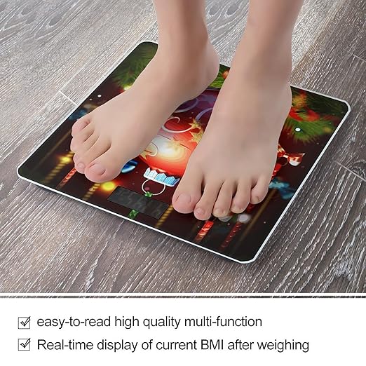 Xmas Ball Scale for Body Weight Smart Scales Digital Bathroom Scale High Precision Weighing Scales with Large Display Weighing Machine for People