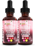VBiotic Vaginal Probiotic for Women Liquid Drops | Womens Probiotics | Cranberry Uva Ursi Horsetail D-Mannose Prebiotics Marigold &amp Black Cohosh Vaginal Health Supplement | pH Balance | By Clean N