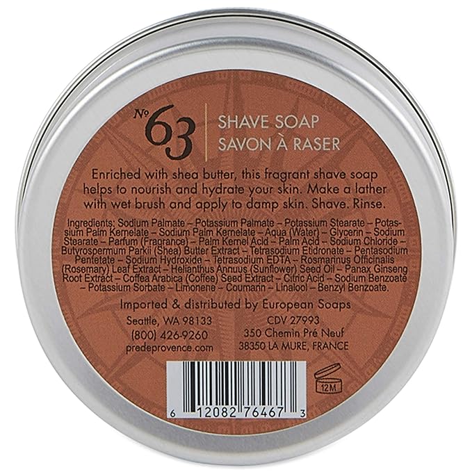 Pre de Provence No.63 Men's Collection Shave Soap
