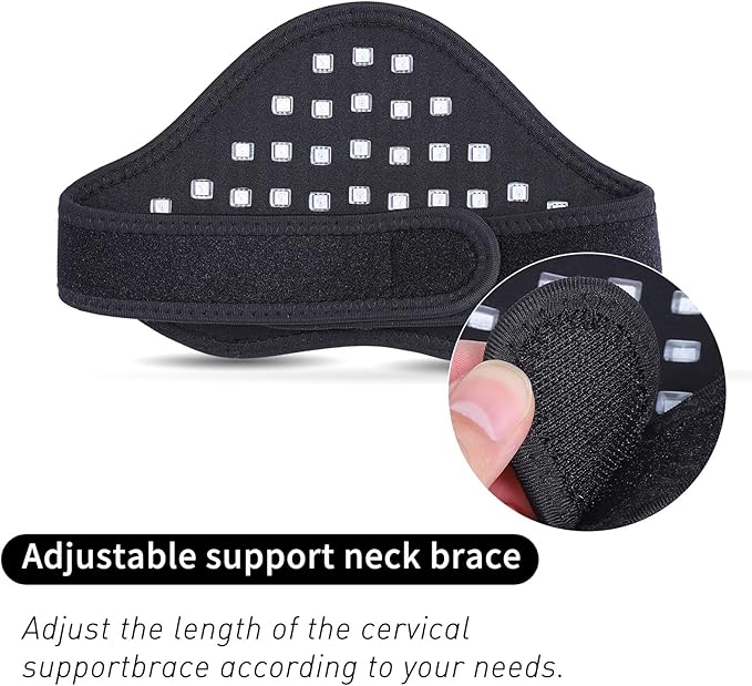 Infrared &amp Red Light Therapy Device for Neck Pain Relief LED Light 660nm &amp 800nm Therapy Wrap Flexible Wearable Wrap for Joints Muscle Pain Relief