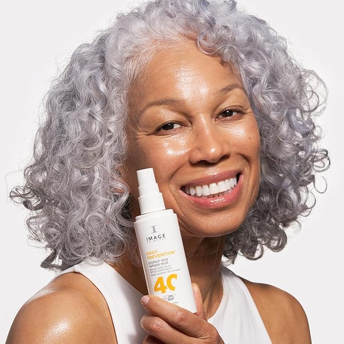 IMAGE Skincare DAILY PREVENTION Protect &amp Refresh Mist SPF 40 Broad Spectrum Sunscreen Spray 1 Fl Oz Travel Size