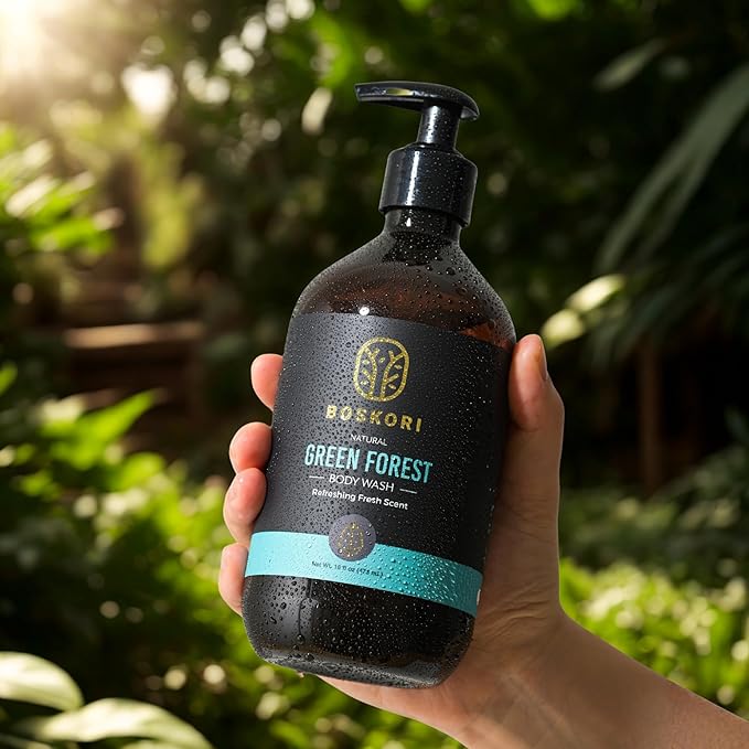 Cedar Essence Body Wash for Men – Gentle Daily Cleanser with Natural Cedarwood &amp Herbal Extracts Plant-Derived Hydration No Harsh Chemicals Refreshing Wood Aroma – Made in Taiwan 16 fl oz