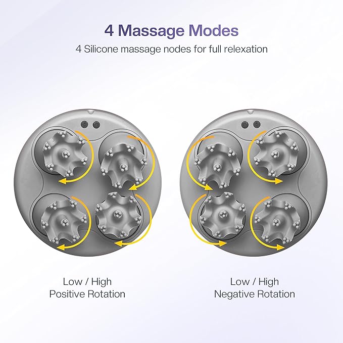 COMFIER Electric Scalp Massager with Mutlti-Modes Vibration Portable Handheld Head Scratcher for Hair GrowthWaterproof Head Massager for Full BodyDog Cat Massager for Deep Clean and Stress Relax