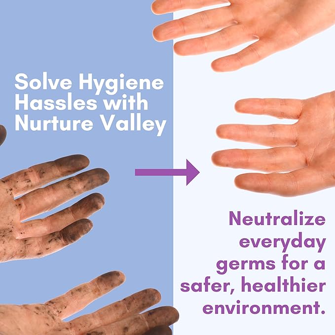 XL Individually Wrapped Nurture Antibacterial Body &amp Hand Wipes | Alcohol-Free Antiseptic Wet Disinfecting Towelettes for Germ Removal Sanitizing Hands |Cleaning Cloths| Adults &amp Baby| Thick