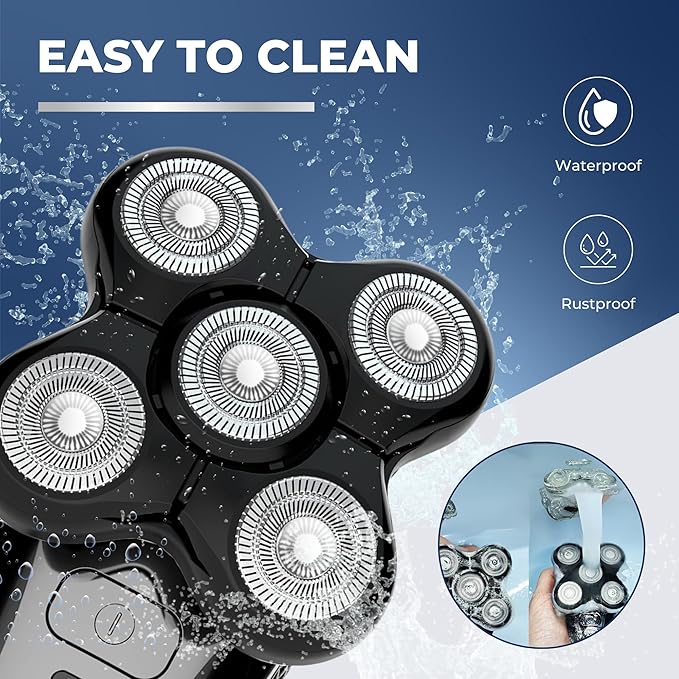 2 Pack Pro Head Shaver Replacement Blades Compatible with Remington Balder Pro Head Shaver Model XR7000 Precision Electric Shaving for Bald Men
