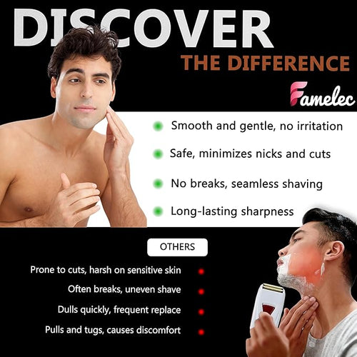 2 Pack for Andis Shaver Foil TS-1 TS-2 ProFoil Lithium Shaver Replacement Titanium Foil Assembly and Inner Cutters Compatible with Andis Smooth Shaving Cordless Shavers